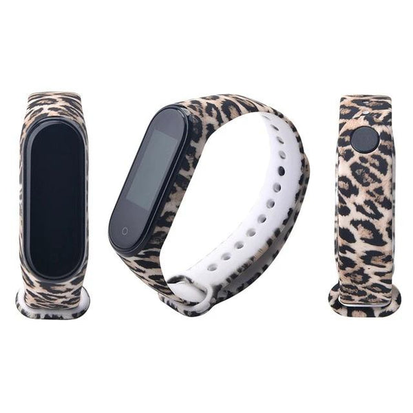 For Mi band 3 4 strap print silicone wrist strap