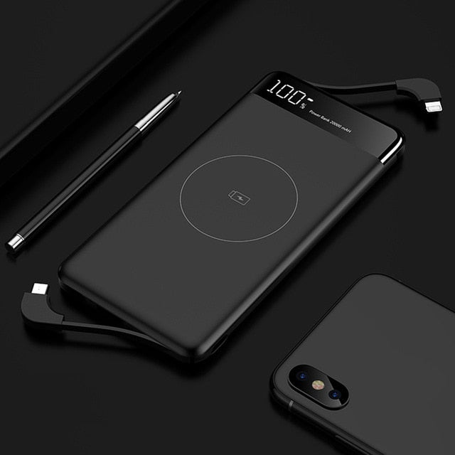 External Battery Fast Wireless Charging Power bank