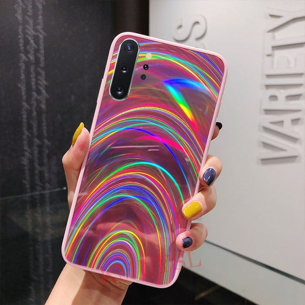 Rainbow Mirror Glossy Case For Samsung