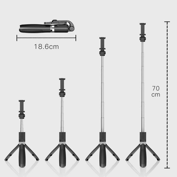Bluetooth Selfie Stick with Tripod  for Iphone Samsung Huawei