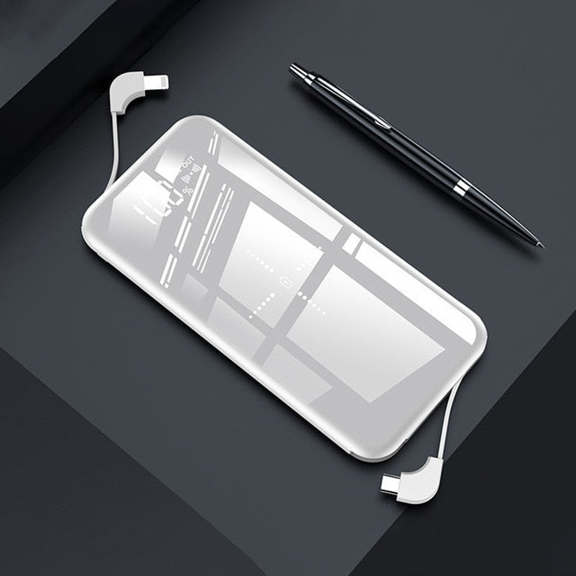 Slim 10000mAh Qi Wireless Charger Power Bank