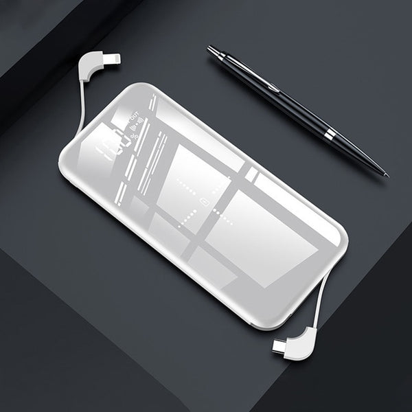 Slim 10000mAh Qi Wireless Charger Power Bank
