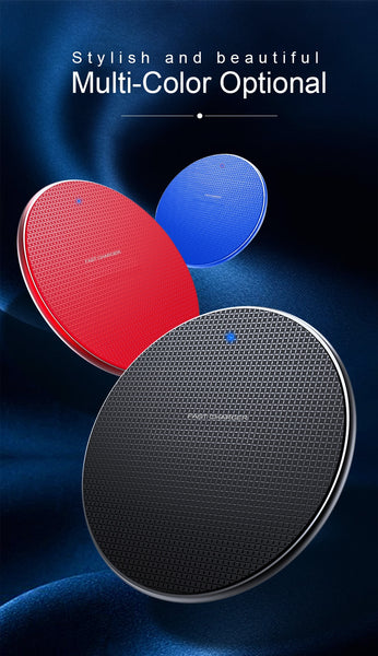 18W Qi Wireless Charger Receiver for iPhone & for Samsung