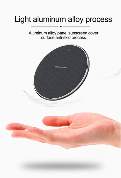 18W Qi Wireless Charger Receiver for iPhone & for Samsung