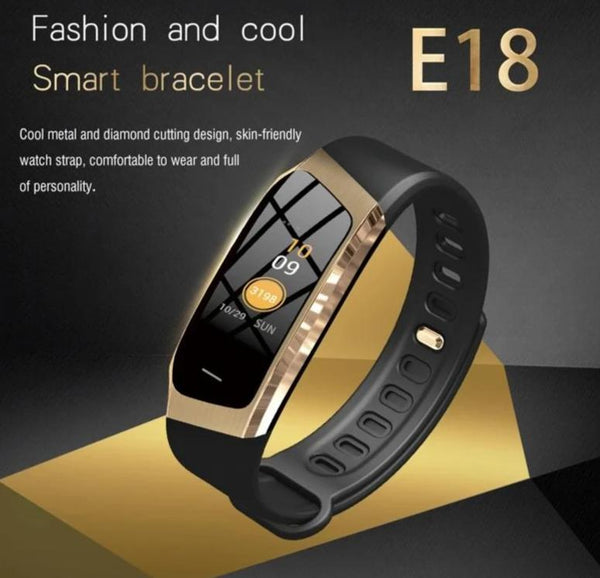 E18 Smart Bracelet Watch Waterproof Men Women Sport Wrist Band