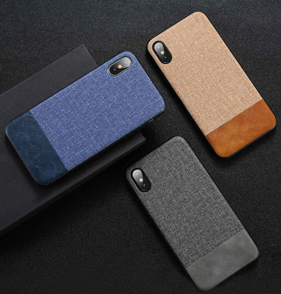 Luxury Cloth Soft Silicone Phone Cases For iPhone