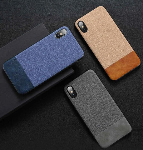 Luxury Cloth Soft Silicone Phone Cases For iPhone