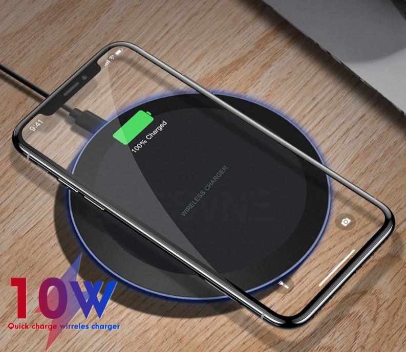 10W Fast Wireless Charger for iPhone & Samsung