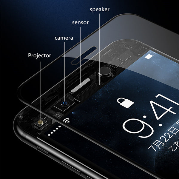 Protective Glass With Camera lens For iPhone