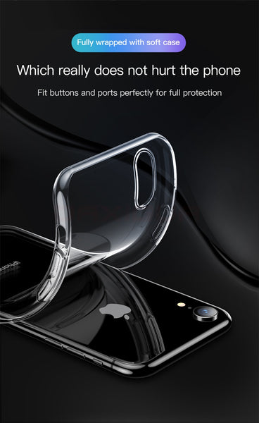 Ultra Thin Clear Silicone Phone Case For iPhone