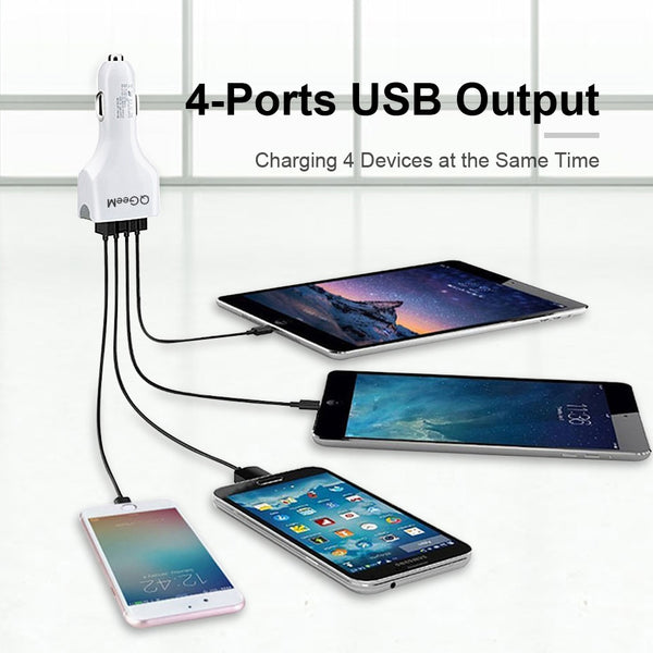 4USB QC 3.0 Car Charger Quick Charge 3.0 Phone Charging Car Fast Charger