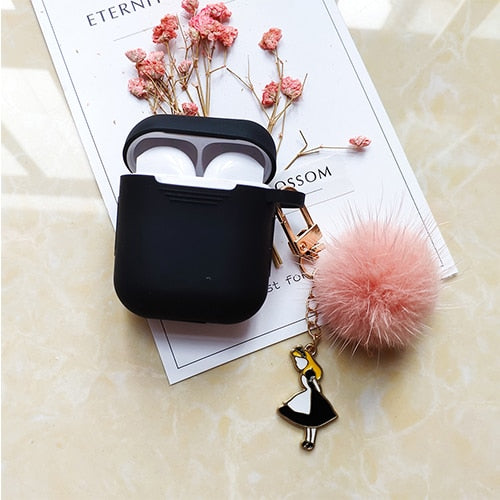 Cute Korean Silicone Case Accessories Bluetooth Earphone Cartoon