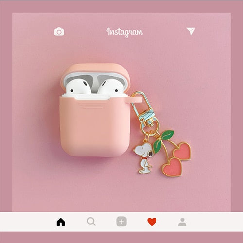 Cute Korean Silicone Case Accessories Bluetooth Earphone Cartoon