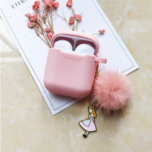 Cute Korean Silicone Case Accessories Bluetooth Earphone Cartoon
