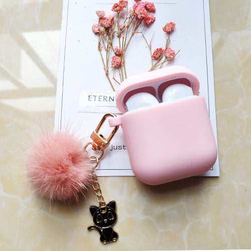 Cute Korean Silicone Case Accessories Bluetooth Earphone Cartoon