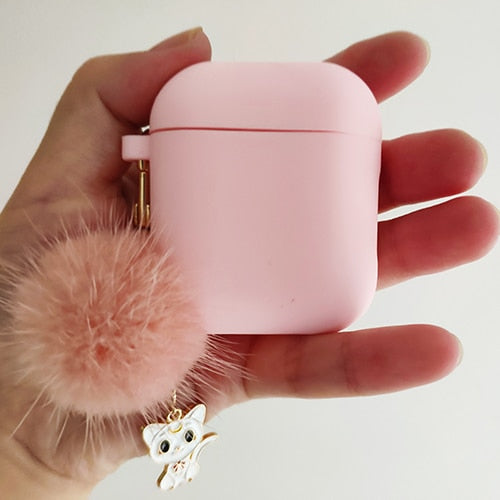 Cute Korean Silicone Case Accessories Bluetooth Earphone Cartoon