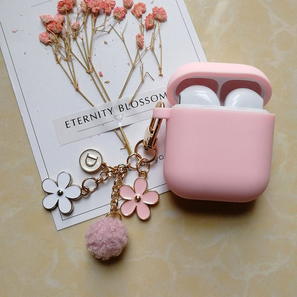 Cute Korean Silicone Case Accessories Bluetooth Earphone Cartoon