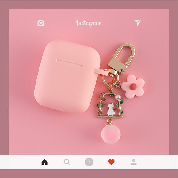 Cute Korean Silicone Case Accessories Bluetooth Earphone Cartoon