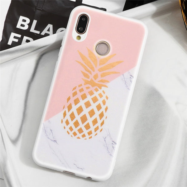 Winter New Marble Matte Back Covers For Huawei