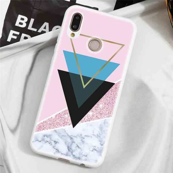 Winter New Marble Matte Back Covers For Huawei