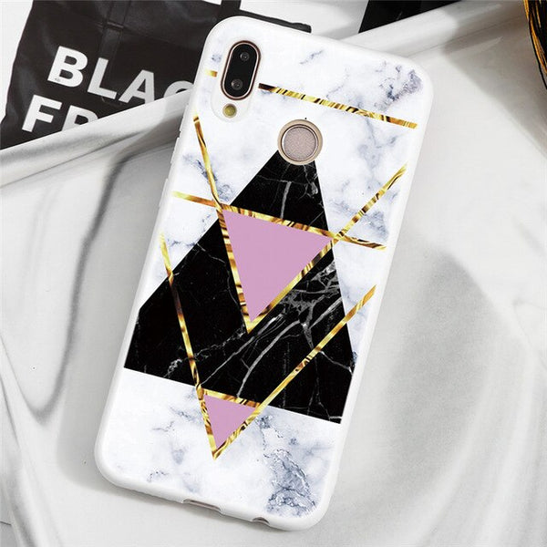Winter New Marble Matte Back Covers For Huawei