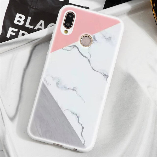 Winter New Marble Matte Back Covers For Huawei