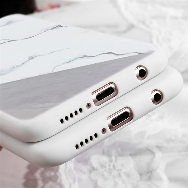 Winter New Marble Matte Back Covers For Huawei