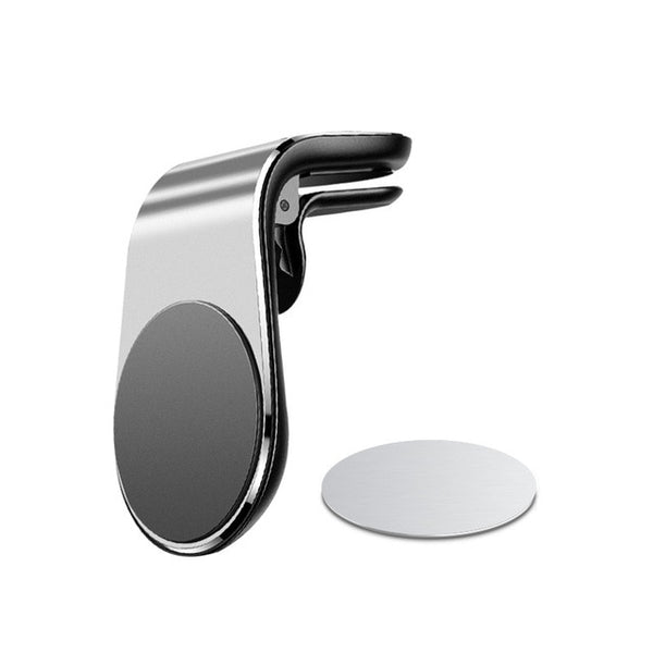 Metal Magnetical Car Phone Holder Mini Air Vent Clip Mount Magnet Mobile Stand