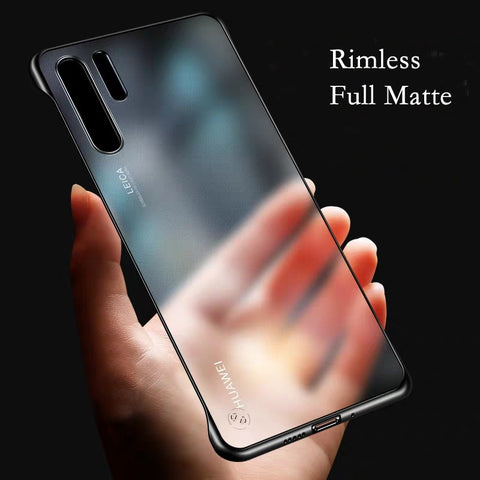 Rimless Matte Phone Case Coque Transparent For Huawei