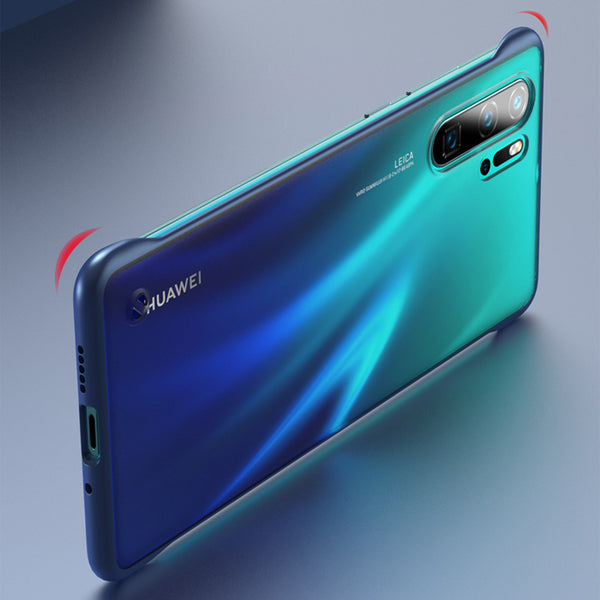 Rimless Matte Phone Case Coque Transparent For Huawei