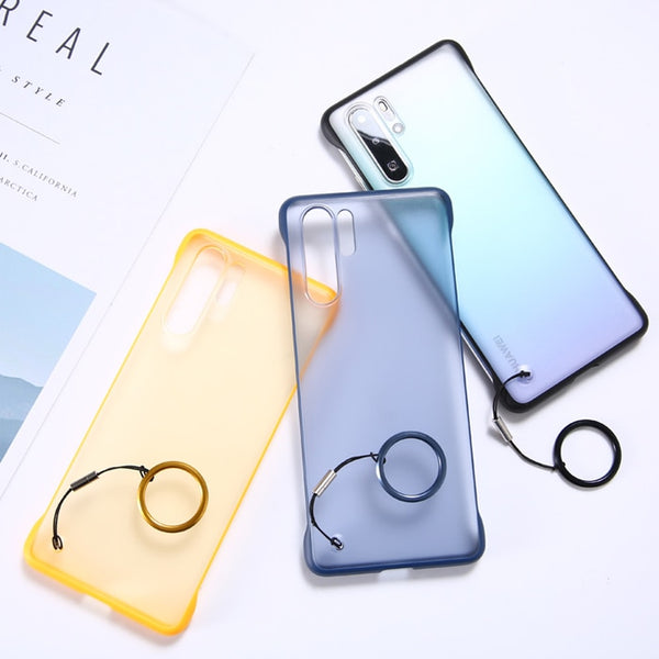 Rimless Matte Phone Case Coque Transparent For Huawei