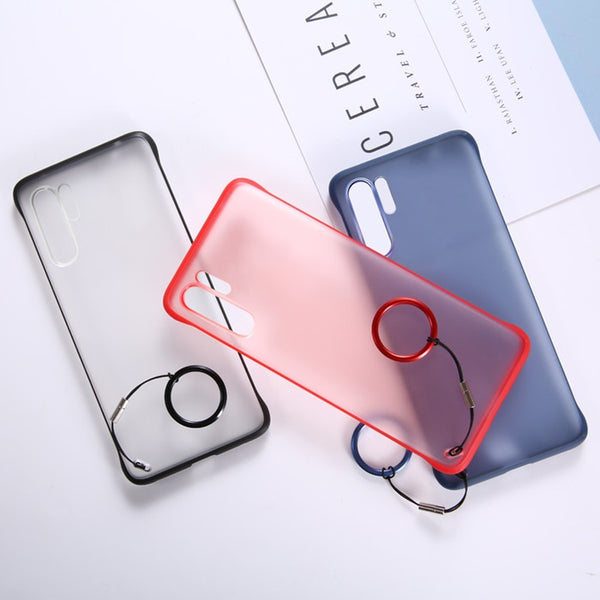 Rimless Matte Phone Case Coque Transparent For Huawei