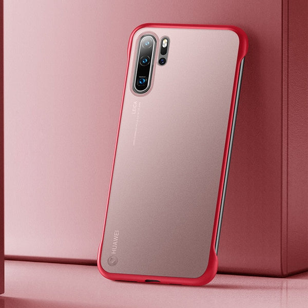 Rimless Matte Phone Case Coque Transparent For Huawei
