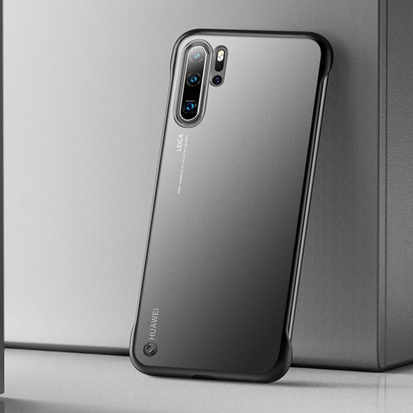 Rimless Matte Phone Case Coque Transparent For Huawei