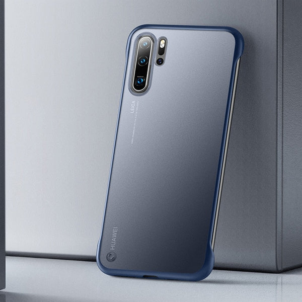 Rimless Matte Phone Case Coque Transparent For Huawei