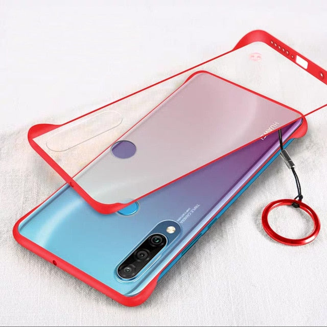 Rimless Matte Phone Case Coque Transparent For Huawei