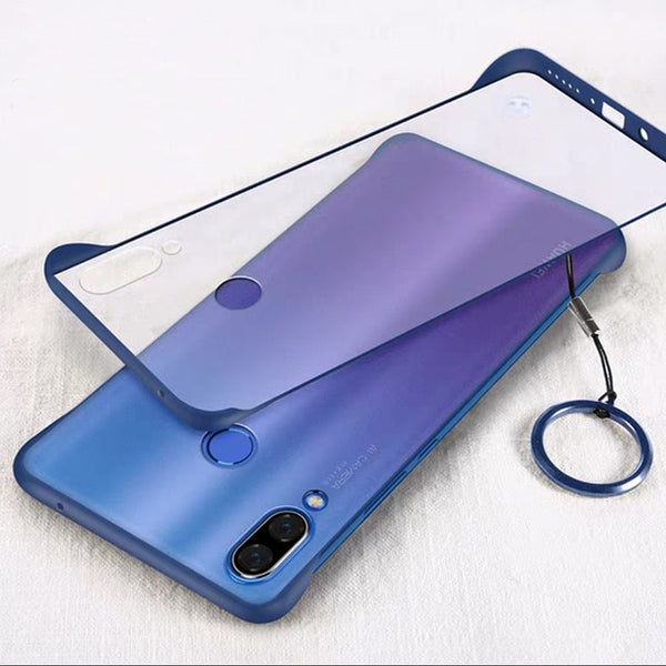 Rimless Matte Phone Case Coque Transparent For Huawei