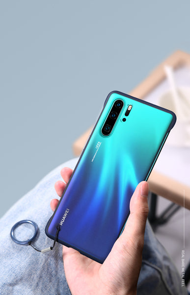 Rimless Matte Phone Case Coque Transparent For Huawei