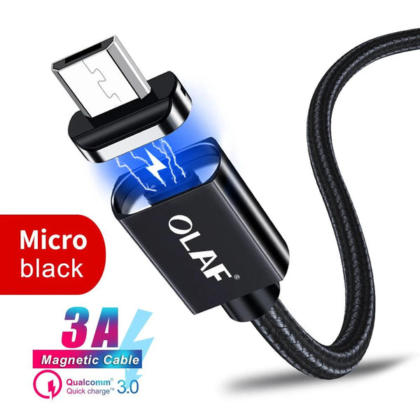 Magnetic 3A Fast Charging Data Cable USB