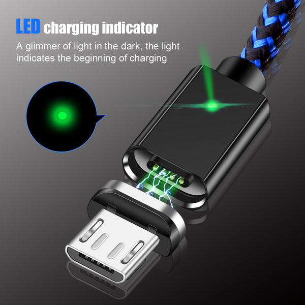 Magnetic Fast Charging Charger Cable For iphone & For Samsung