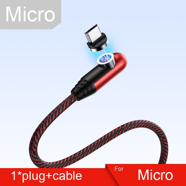 Magnetic Charger Micro USB Cable for iPhone & Xiaomi & Samsung