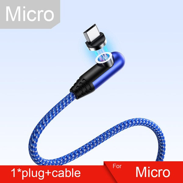 Magnetic Charger Micro USB Cable for iPhone & Xiaomi & Samsung