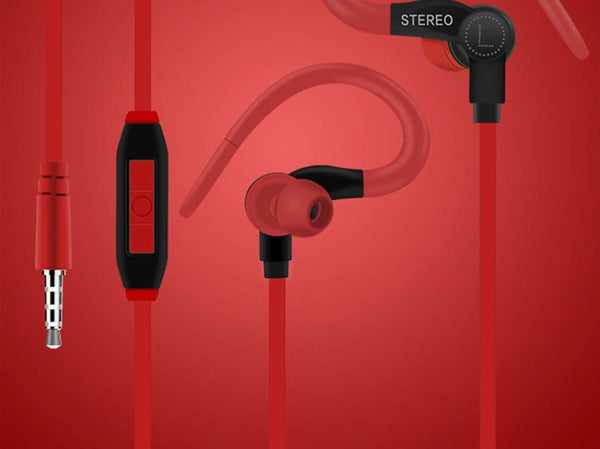 Sports Earphone Headset Antishock Running Headphones With Microphone