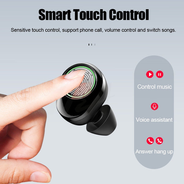 Bluetooth Earphone with Microphone Sport Waterproof Headset+3300mAh