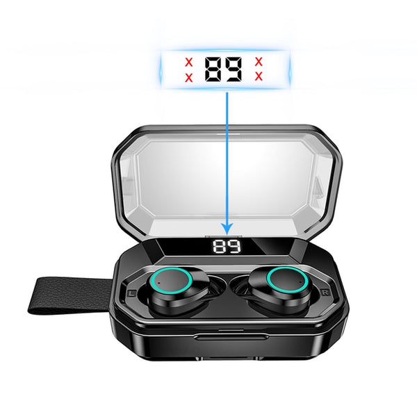 Bluetooth Earphone with Microphone Sport Waterproof Headset+3300mAh