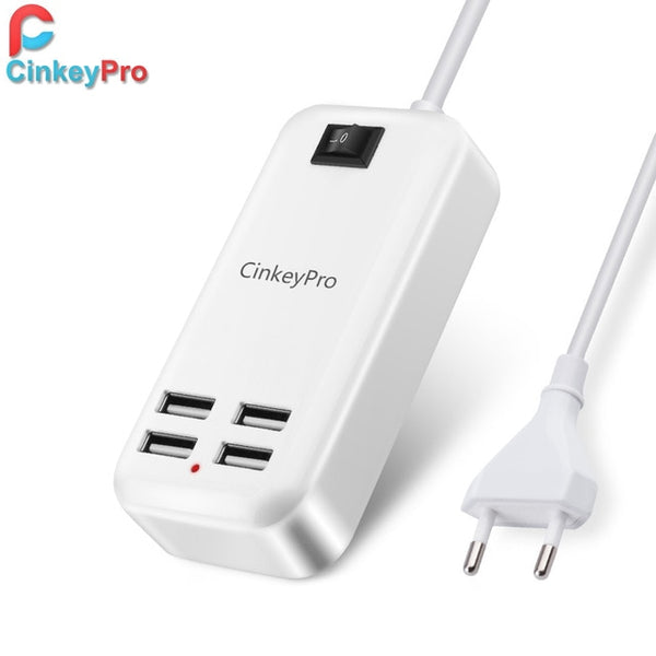 EU Plug 6 Ports Multiple Wall USB Charger 15W 3A Smart Adapter
