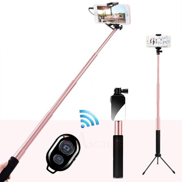 Handheld Tripod Wired Mini Selfie Stick Monopod for iPhone, Samsung, Huawei & Xiaomi