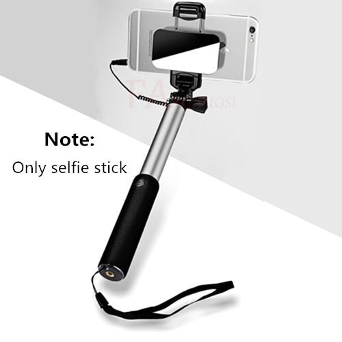 Handheld Tripod Wired Mini Selfie Stick Monopod for iPhone, Samsung, Huawei & Xiaomi