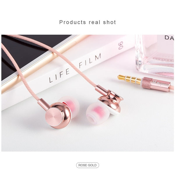 In Ear Earphones with Microphone Super Bass Stereo Hifi Earphone