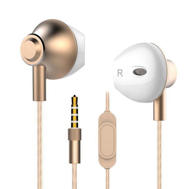 Music Hifi Earphones Wired Headset with Microphone